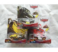 3 x Disney Cars XRS Mud Racing Trunk Fresh & Leakless & Re-Volting Racing Series