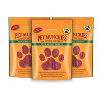 3 X Dog Treats Duck Breast Fillets, 80 g