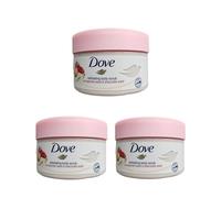 3 X Dove Exfoliating Body Scrub Pomegranate & Shea Butter 225ml.