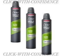 3 X Dove Men+Care Extra Fresh 48Hrs Anti-Transpirant Deodorant Spray 250Ml