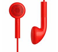 3 x Dragon Trading In-Ear Earbuds with Microphone - Wired Headphones with 3.5mm Stereo Jack - Compatible with Phones, Tablets & Audio Devices (Red)
