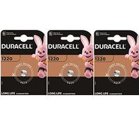 3 x Duracell 1220 (3 blister packs of 1 battery) 3 batteries (CR1220)