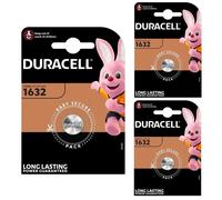 Duracell DL1632 Lithium Coin Cell Battery CR1632 3V - Pack of 1