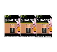 3 x Duracell 9 V Rechargeable 170 mAh (3 Blister Packs with 1 Battery) 3 Batteries