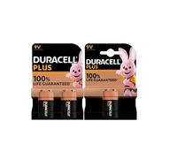 3 x Duracell 9V Plus 6LR61/MN1604 (1 Blister with 1 Battery + 1 Blister with 2 Batteries) 3 Batteries