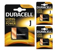 3 x Duracell J Photo Alkaline Battery 6V - 7K67 1412AP 4LR61 539 KJ539 KJ1412AP