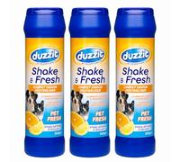 3 x Duzzit Shake & Fresh Carpet Odour Neutraliser Pet Fresh 500g | Carpet Freshener Powder for Pet Odours | Deodorises Rugs Carpets & Home | Simply Sprinkle & Vacuum