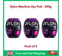Dylon Washing Machine Fabric Dye Pod for Clothes & Soft Furnishings 350g - Deep Violet