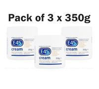 3 X E45 Dermatological Cream 350g Tubs For Dry Skin - UK Stocks 01/2027 Expiry