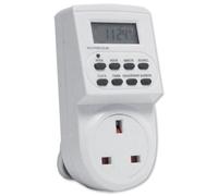 3 X Electronic Digital Mains Timer Socket Plug-in with LCD Display 12/24 Hour 7 Days