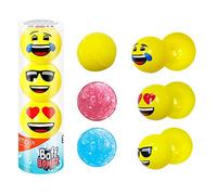 3 x Emoji Bath Bombs from Zimpli Kids, Create a Fizzing Bath Time Adventure Children’s Baff Bombz, Certified Biodegradable and Vegan Friendly Gift