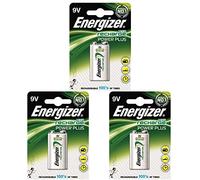 3 X Energizer Battery Rechargeable Advanced Size 9V NiMH 175mAh HR22.5V Ref 633003