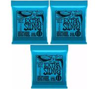 3 x Ernie Ball Extra Slinky Electric Guitar Strings 8 - 38. P/N 2225. 3 SETS UK