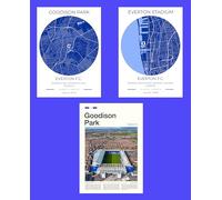 3 x Everton Stadium Photo Prints Goodison Park Stadium Hill Dickinson Stadium (3 x A4 Print Only) Team Everton Last Game