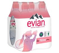 3 x Evian Still Water Sport Cap 4X750Mls