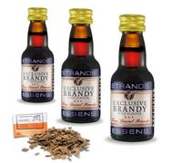 3 x Exclusive Brandy Style Essence 25ml - Alcohol-Free Flavouring For 2.25L - Premium Spirit Aroma