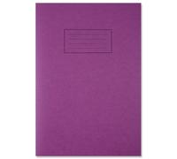 3 X Exercise Book Ruled and Margin 80 Pages A4 Purple Ref [Pack 10]