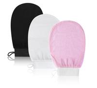 3 x Exfoliating Gloves for the Body, Exfoliating Glove, Body and Face Scrub Gloves, Remove Dirt and Dead Skin for Cleansing and Purifying Skin, Soft Exfoliating Gloves