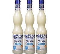 3 x Fabbri Sciroppo Orzata Zero Barley Syrup No Added Sugar Ideal for Cocktails and Drinks Alcohol-Free Drinks PET 560 ml