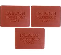 3 x Falcon Traditional Household Red Carbolic Soap 125g by Falcon