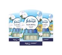 3 x Febreze 3Volution Plug-In Refills - Choose Your Favourite Scents from Popular ones - (COTTON FRESH)