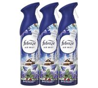 3 x Febreze Air Mist Air Freshener Spray 185ml, variety to choose from, bathroom and room air fresheners bundle (Alpine Escape)