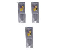 3 x Fence Post Holder 75mm posts Support Concrete In Shoe Anchor Clamp Grip Galvanised for 75mm x 75mm posts (3") Eliza Tinsley Swiftpost, Pack of 3