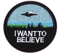3" X-Files I Want To Believe Movie TV Series Embroidered sew on iron on patch cosplay transfer COMICS APPLIQUE