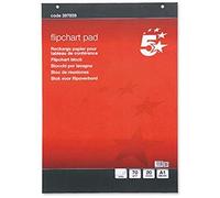 3 x FLIPCHART Plain Paper Pad 40 Sheets