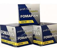 3 x Fomapan Classic 100 35mm 36exp Black & White Camera Film - POST FREE