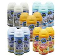 3 X FRESH AUTOMATIC SPRAY REFILLS 250ML AIR FRESHNER ODOURS CHOSE YOUR OWN (Random Fragrance)