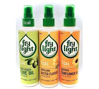 3 x Frylight Mixed 1 x Extra Virgin Olive Oil & 1 x Sunflower Oil 1x Delicate Butter Cooking Spray 190 ml x 3 ( Pack of 3 )