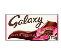3 x Galaxy Cookie Crumble & Milk Chocoalte Bar 114g Delicious Special For Easter Tasty And Twisty Treat Gift Hamper, Christmas,Birthday,Easter Gift Sold By Kidzbuzz
