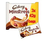 3 x Galaxy Milk Chocolate Minstrels Snack Bag, 42g (Pack of 3) Delicious Special For Easter Tasty And Twisty Treat Gift Hamper, Christmas,Birthday,Easter Gift Sold By Kidzbuzz