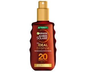3 x Garnier Ambre Solaire Ideal Bronze SPF20 Tan Enhancing Protection Oil 150ml