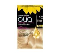 3 x GARNIER OLIA THE GOLDS PERMANENT HAIR COLOUR NO AMMONIA PLATINUM GOLD 10.32