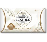 3 x Gentle Care Soap Bars, Rich & Creamy Moisturizing Lather, Soft & Nourishing for All Skin Types, Pack of 4 x 100g, White