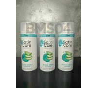3 x GILLETTE Satin Care Sensitive Aloe Vera Glide Shave Gel (75ml) Travel Size