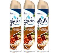 Glade Aerosol Air Freshener - Sensual Sandlewood & Jasmine - 3 x 300 ml
