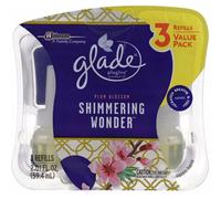 3 X Glade Electric Plug In Refill Plum Blossom Shimmering Wonder