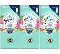 3 X Glade Touch n Fresh AirFreshner Refill 10ml - Exotic Tropical Blossom