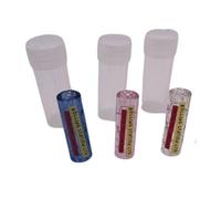 3 x Glass Twisted Glass Filter Tip | 9mm x 30mm | 7 Holes | Easy to Clean Reusbale | Blue Clear Pink Filter Tips | (3 Piece Bundle) (Mixed)