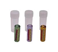 3 x Glass Twisted Glass Filter Tip | 9mm x 30mm | 7 Holes | Easy to Clean Reusbale | Yellow Purple Green Filter Tips | (3 Piece) (Mixed)