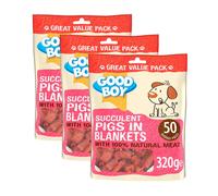 3 x Good Boy Pawsley Pigs in Blankets Dog Treats - 320g - Multi-Buy