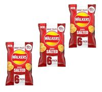 3 X Great taste walkers Lightly Salted, 6X25G | By Ideaonic