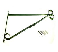 3 x Green Plastic Coated Hanging Basket WALL Mount Brackets 12 INCH 300MM