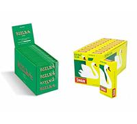 3 x Green Rolling Papers and Swan Extra Slim Filter Tips (600)
