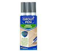3 X GREY Grout Pens For restoring tile grout.