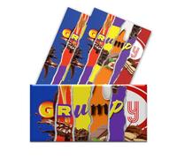 3 x Grumpy Chocolate Novelty Wrappers Insults Fathers Day Love Gift Present Rude Funny (Chocolate BAR NOT Included)
