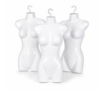 3 x Half Shell with Hooks 72 cm Female Torso Upper Body Half Plastic Torso